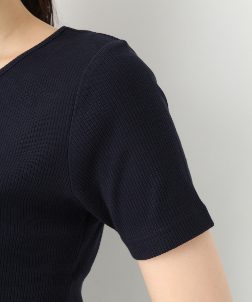GLOBAL WORK(グローバルワーク)の「リブクルーヘンリープルオーバー/839928(Tシャツ/カットソー・レディース・ネイビー/ホワイト/ワインレッド/オレンジ系その他・LARGE/MEDIUM)」の13枚目の写真