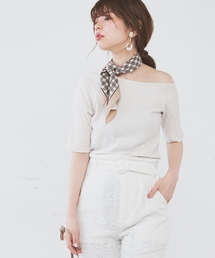 natural couture | オフショルワイドリブT(Tシャツ/カットソー)