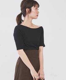 natural couture | オフショルワイドリブT(Tシャツ/カットソー)