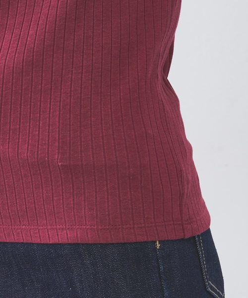 natural couture（ナチュラルクチュール）の「オフショルワイドリブT（Tシャツ/カットソー・レディース・アイボリー/ブラック/サックスブルー/ボルドー・FREE）」の22枚目の写真
