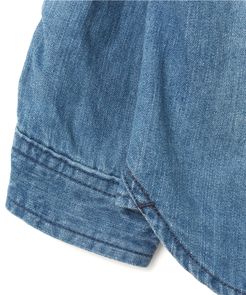 B:MING by BEAMS（ビーミングバイビームス）の「ビーミング by ビームス / デニムシャツ（シャツ/ブラウス・キッズ・ブルー・120/110/130/90/100/140）」の7枚目の写真