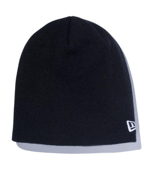 NEW ERA（ニューエラ）の「NEW ERA/ニューエラ ビーニー ベーシック ニット帽 11120549/14312238（ニットキャップ/ビーニー・メンズ・ブラック×ホワイト/オフホワイト/ピンク/オレンジ/チャコール・FREE）」の2枚目の写真