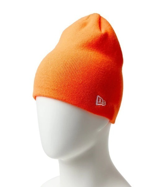 NEW ERA（ニューエラ）の「NEW ERA/ニューエラ ビーニー ベーシック ニット帽 11120549/14312238（ニットキャップ/ビーニー・メンズ・ブラック×ホワイト/オフホワイト/ピンク/オレンジ/チャコール・FREE）」の6枚目の写真