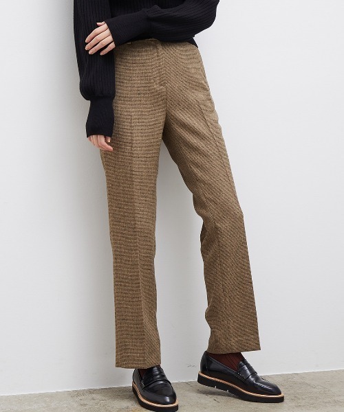 ROPE' PICNIC(ロペピクニック)の「ツィードセミフレアパンツ(その他パンツ・レディース・ベージュ系その他/ブラウン系その他2・40/38/36)」の1枚目の写真