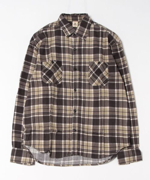 PARKS TOKYO SELECT（パークストウキョウセレクト）の「【BS】ネルシャツ（ワークシャツ）（シャツ/ブラウス・メンズ・ブラック系その他/ブラウン系その他/レッド系その他/レッド系その他2・MEDIUM/LARGE）」の3枚目の写真
