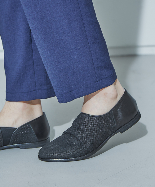 alfredoBANNISTER（アルフレッドバニスター）の「メッシュゴアレザースリッポン（スリッポン・メンズ・ベージュ/ブラック系その他・44/40/39/41/42/43）」の14枚目の写真