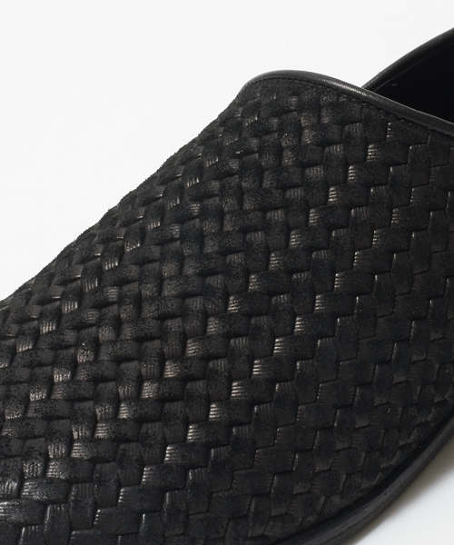 alfredoBANNISTER（アルフレッドバニスター）の「メッシュゴアレザースリッポン（スリッポン・メンズ・ベージュ/ブラック系その他・44/40/39/41/42/43）」の5枚目の写真