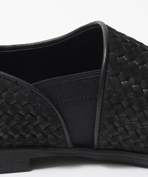 alfredoBANNISTER（アルフレッドバニスター）の「メッシュゴアレザースリッポン（スリッポン・メンズ・ベージュ/ブラック系その他・44/40/39/41/42/43）」の7枚目の写真