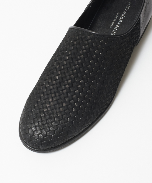 alfredoBANNISTER（アルフレッドバニスター）の「メッシュゴアレザースリッポン（スリッポン・メンズ・ベージュ/ブラック系その他・44/40/39/41/42/43）」の9枚目の写真