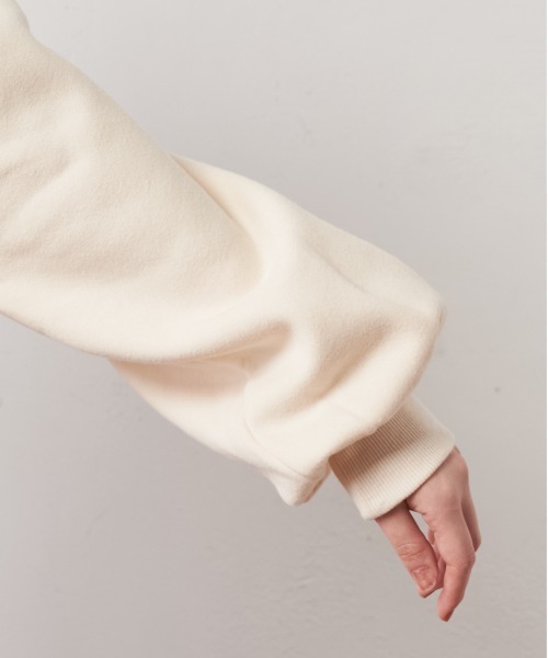 natural couture(ナチュラルクチュール)の「シンプルクルーネック裏起毛裏毛プルオーバー(スウェット・レディース・ベージュ/アイボリー/ミント/スミクロ・FREE)」の21枚目の写真