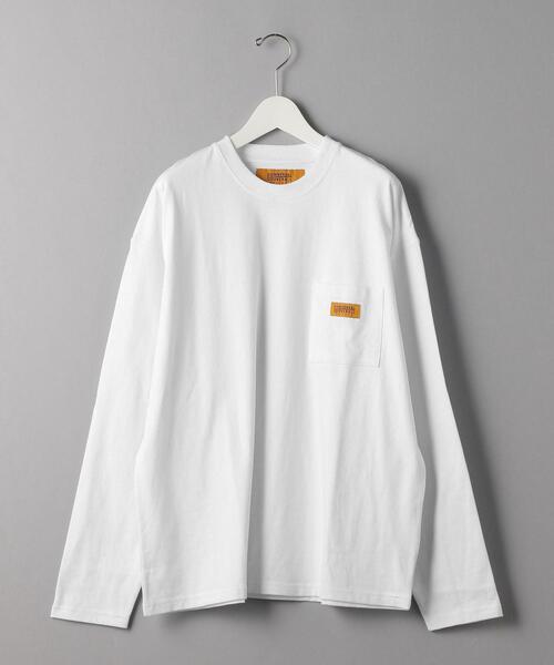 UNIVERSAL OVERALL(ユニバーサルオーバーオール)の「【別注】 <UNIVERSAL OVERALL(ユニバーサルオーバーオール)> 1POC LSLT/カットソー(Tシャツ/カットソー・メンズ・ピンク/ホワイト/パープル/ブラック・LARGE/X-LARGE/SMALL/MEDIUM)」の2枚目の写真
