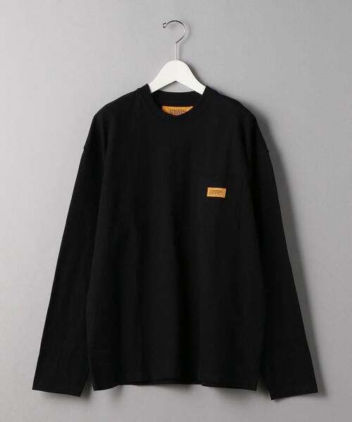 UNIVERSAL OVERALL(ユニバーサルオーバーオール)の「【別注】 <UNIVERSAL OVERALL(ユニバーサルオーバーオール)> 1POC LSLT/カットソー(Tシャツ/カットソー・メンズ・ピンク/ホワイト/パープル/ブラック・LARGE/X-LARGE/SMALL/MEDIUM)」の1枚目の写真