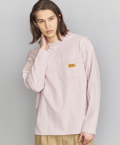 UNIVERSAL OVERALL(ユニバーサルオーバーオール)の「【別注】 <UNIVERSAL OVERALL(ユニバーサルオーバーオール)> 1POC LSLT/カットソー(Tシャツ/カットソー・メンズ・ピンク/ホワイト/パープル/ブラック・LARGE/X-LARGE/SMALL/MEDIUM)」の14枚目の写真