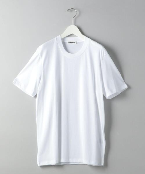 JIL SANDER（ジルサンダー）の「＜JIL SANDER（ジル サンダー）＞ T-SHIRT CREW/N■■■（Tシャツ/カットソー・メンズ・ブラック/ネイビー/ホワイト・LARGE/MEDIUM/SMALL）」の2枚目の写真