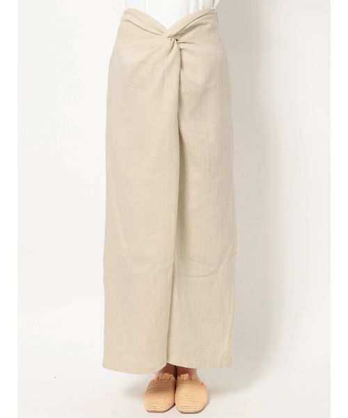 Ungrid(アングリッド)の「シルクネップウエストデザインスカート(スカート・レディース・ブラック/アイボリー・FREE)」の5枚目の写真