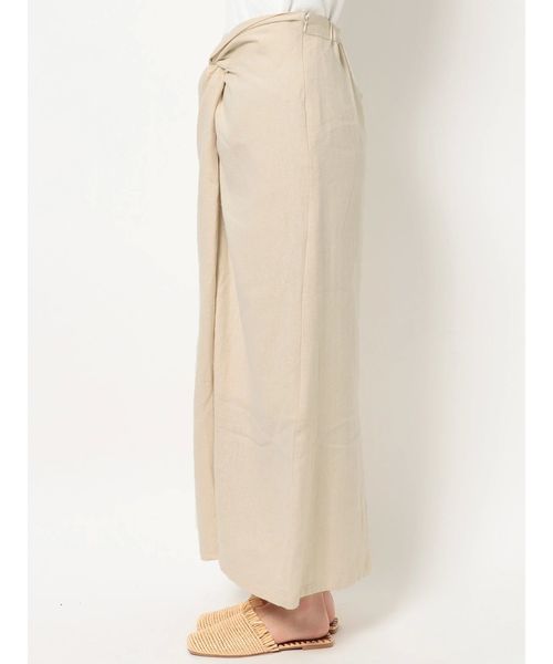 Ungrid(アングリッド)の「シルクネップウエストデザインスカート(スカート・レディース・ブラック/アイボリー・FREE)」の6枚目の写真