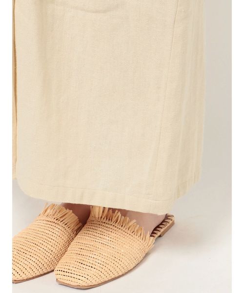 Ungrid(アングリッド)の「シルクネップウエストデザインスカート(スカート・レディース・ブラック/アイボリー・FREE)」の10枚目の写真