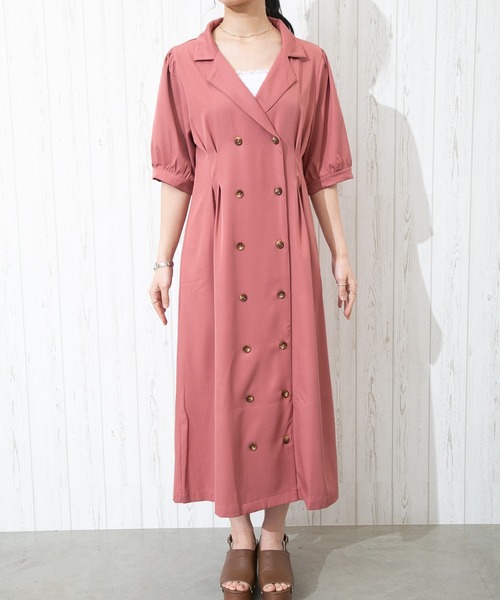 SpRay(スプレイ)の「【WEB限定】ブレストWワンピース(ワンピース・レディース・ライトブルー/ブラック/ライトグリーン/ピンク系その他・FREE)」の11枚目の写真