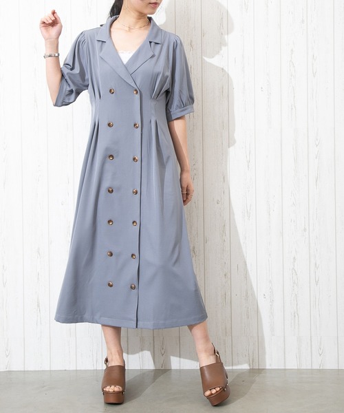 SpRay(スプレイ)の「【WEB限定】ブレストWワンピース(ワンピース・レディース・ライトブルー/ブラック/ライトグリーン/ピンク系その他・FREE)」の21枚目の写真