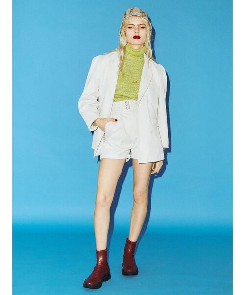 jouetie（ジュエティ）の「スニーカーソールブーツ（ブーツ・レディース・ブラック/オフホワイト・M/L）」の3枚目の写真