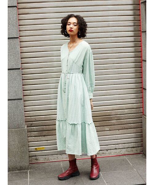 jouetie（ジュエティ）の「スニーカーソールブーツ（ブーツ・レディース・ブラック/オフホワイト・M/L）」の5枚目の写真