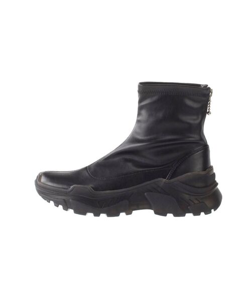 jouetie（ジュエティ）の「スニーカーソールブーツ（ブーツ・レディース・ブラック/オフホワイト・M/L）」の2枚目の写真