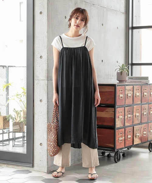 KOBE LETTUCE（コウベレタス）の「センタープレスリネンブレンドストレートパンツ（その他パンツ・レディース・ホワイト系その他/ベージュ/ブラウン系その他/カーキ・FREE）」の17枚目の写真