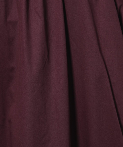 LAKOLE(ラコレ)の「2WAYソフトサテンギャザーワンピース / LAKOLE(シャツワンピース・レディース・ネイビー/カーキ/ボルドー/アイボリー・SMALL/MEDIUM)」の9枚目の写真