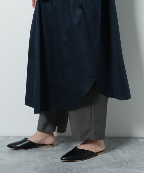 LAKOLE(ラコレ)の「2WAYソフトサテンギャザーワンピース / LAKOLE(シャツワンピース・レディース・ネイビー/カーキ/ボルドー/アイボリー・SMALL/MEDIUM)」の22枚目の写真