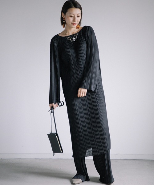 ブランドおしゃれ 細プリーツ リラックスワンピース セットアップ可 プレゼント対象商品 Www Akronautoauction Com