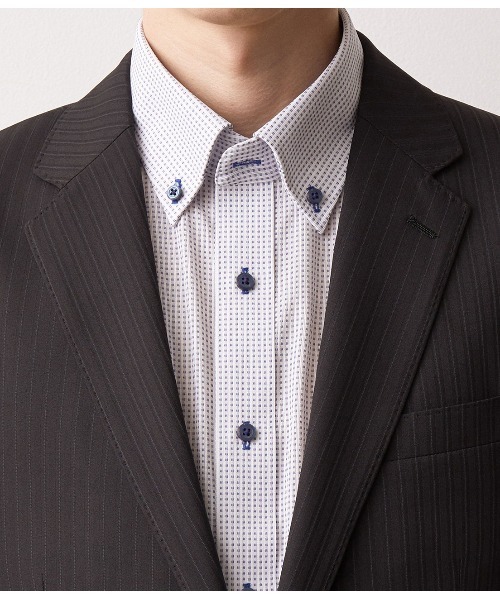 JUNRED（ジュンレッド）の「【スーツ】４ＷＡＹストレッチストライプジャケット（テーラードジャケット・メンズ・ブラック・LL/S/M/L）」の7枚目の写真