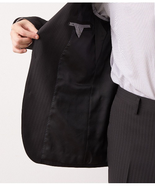 JUNRED（ジュンレッド）の「【スーツ】４ＷＡＹストレッチストライプジャケット（テーラードジャケット・メンズ・ブラック・LL/S/M/L）」の12枚目の写真