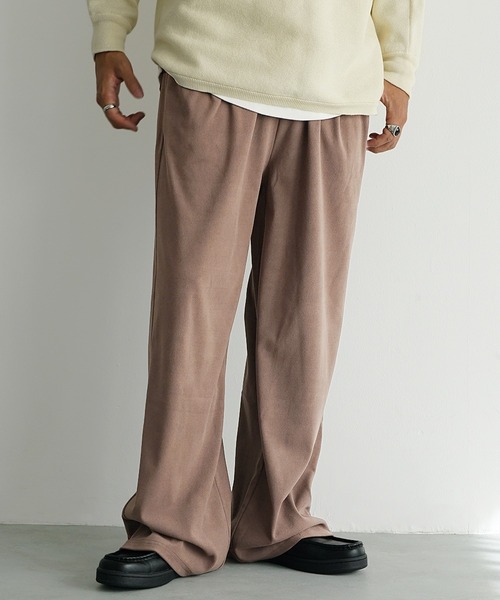 MinoriTY（マイノリティ）の「【MinoriTY】もちもち素材ワイドシルエットイージーパンツ ワイドパンツ 無地 メンズ（スウェットパンツ・メンズ・ブラウン/モカ/ブラック/グレー/ブラウン系1/ブルー系1/ブラック系1・L/M/S）」の9枚目の写真