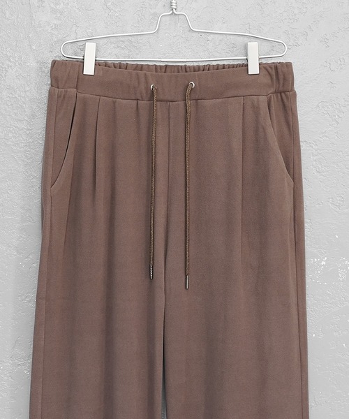 MinoriTY（マイノリティ）の「【MinoriTY】もちもち素材ワイドシルエットイージーパンツ ワイドパンツ 無地 メンズ（スウェットパンツ・メンズ・ブラウン/モカ/ブラック/グレー/ブラウン系1/ブルー系1/ブラック系1・L/M/S）」の18枚目の写真