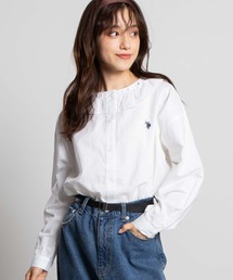 U.S. POLO ASSN. | ∴WEGO/U.S. POLO ASSN. フリル襟ブラウス(シャツ/ブラウス)