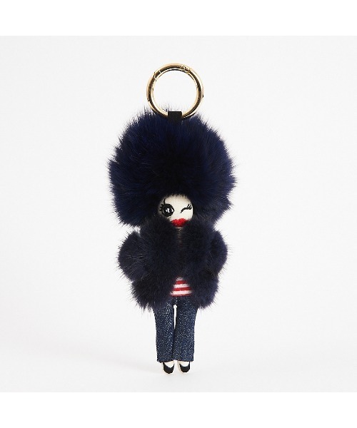 Lazy Susan レイジースーザン の チャームドール ミンクコート キーホルダー Wear