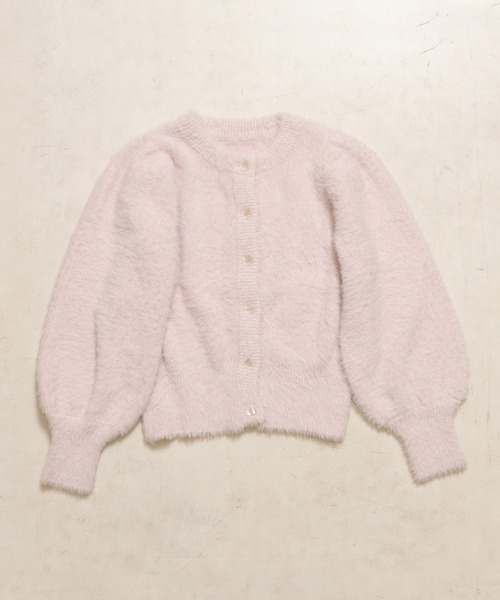 one after another NICE CLAUP（ワンアフターアナザーナイスクラップ）の「カラ―フェザーカーディガン（ニット/セーター・レディース・アイボリー/ブラック/ブルーグレー/ブラウン/グリーン/ピンク/オレンジ/ラベンダー・FREE）」の13枚目の写真