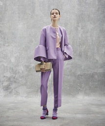 最終値下げ　美品　ドゥロワー drawer リソッドステッチパンツ Drawer（ドゥロワー）の「Drawer ウールシルクツイルベーシック