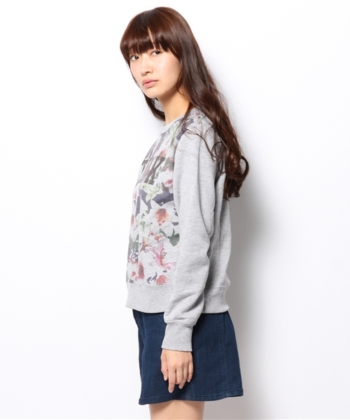 WEGO(ウィゴー)の「WEGO/フラワースウェット(スウェット・レディース・オフホワイト/ホワイト系その他/ブラック/杢グレー・FREE)」の6枚目の写真