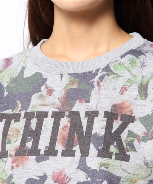 WEGO(ウィゴー)の「WEGO/フラワースウェット(スウェット・レディース・オフホワイト/ホワイト系その他/ブラック/杢グレー・FREE)」の8枚目の写真