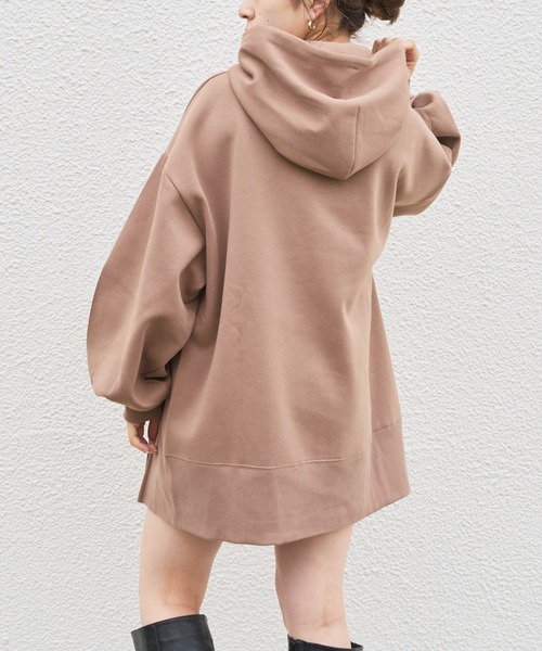 Chico（チコ）の「ダンボールフードパーカー（パーカー・レディース・ブラック/モカ/ベージュ/ライトベージュ・FREE）」の6枚目の写真