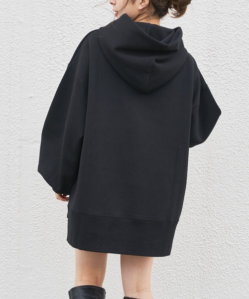 Chico（チコ）の「ダンボールフードパーカー（パーカー・レディース・ブラック/モカ/ベージュ/ライトベージュ・FREE）」の12枚目の写真