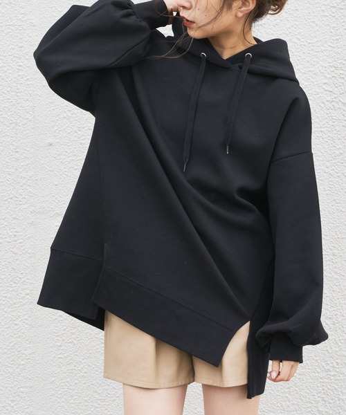 Chico（チコ）の「ダンボールフードパーカー（パーカー・レディース・ブラック/モカ/ベージュ/ライトベージュ・FREE）」の10枚目の写真