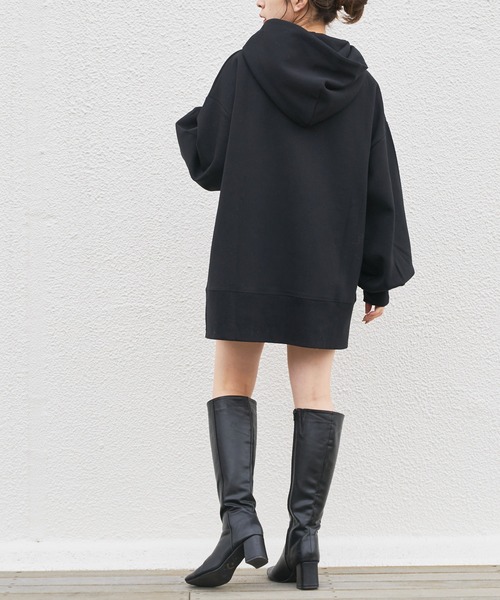 Chico（チコ）の「ダンボールフードパーカー（パーカー・レディース・ブラック/モカ/ベージュ/ライトベージュ・FREE）」の13枚目の写真