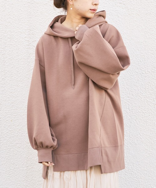 Chico（チコ）の「ダンボールフードパーカー（パーカー・レディース・ブラック/モカ/ベージュ/ライトベージュ・FREE）」の18枚目の写真