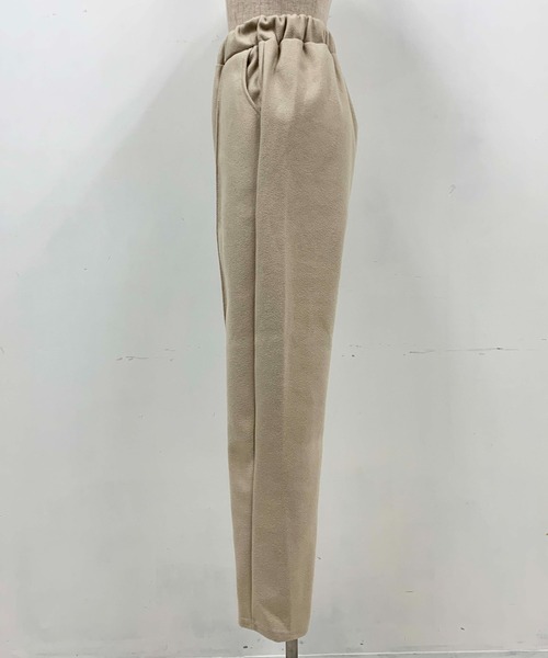 PICCIN（ピッチン）の「【WEB限定】センタープレスウールライクテーパードパンツ（その他パンツ・レディース・ブラック/ベージュ・M/L）」の7枚目の写真