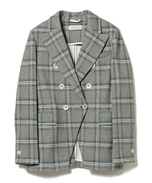 EFFE BEAMS（エッフェビームス）の「CIRCOLO1901 / グレンチェック ダブルボタン ジャケット（テーラードジャケット・レディース・チャコールグレー・42/40）」の2枚目の写真