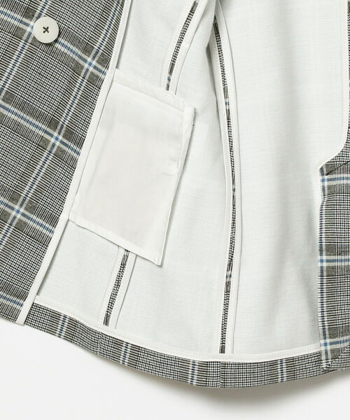 EFFE BEAMS（エッフェビームス）の「CIRCOLO1901 / グレンチェック ダブルボタン ジャケット（テーラードジャケット・レディース・チャコールグレー・42/40）」の5枚目の写真