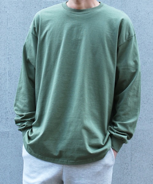 GILDAN（ギルダン）の「【GILDAN】ギルダン  6oz ウルトラコットン ロングスリーブ ビッグシルエット 無地 ロンT T2400（Tシャツ/カットソー・メンズ・オレンジ/ホワイト/グレー/グリーン/ブラック/ベージュ/モスグリーン・L/XL/M/XXL）」の11枚目の写真