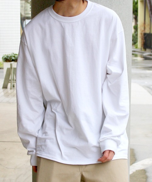 GILDAN（ギルダン）の「【GILDAN】ギルダン  6oz ウルトラコットン ロングスリーブ ビッグシルエット 無地 ロンT T2400（Tシャツ/カットソー・メンズ・オレンジ/ホワイト/グレー/グリーン/ブラック/ベージュ/モスグリーン・L/XL/M/XXL）」の13枚目の写真